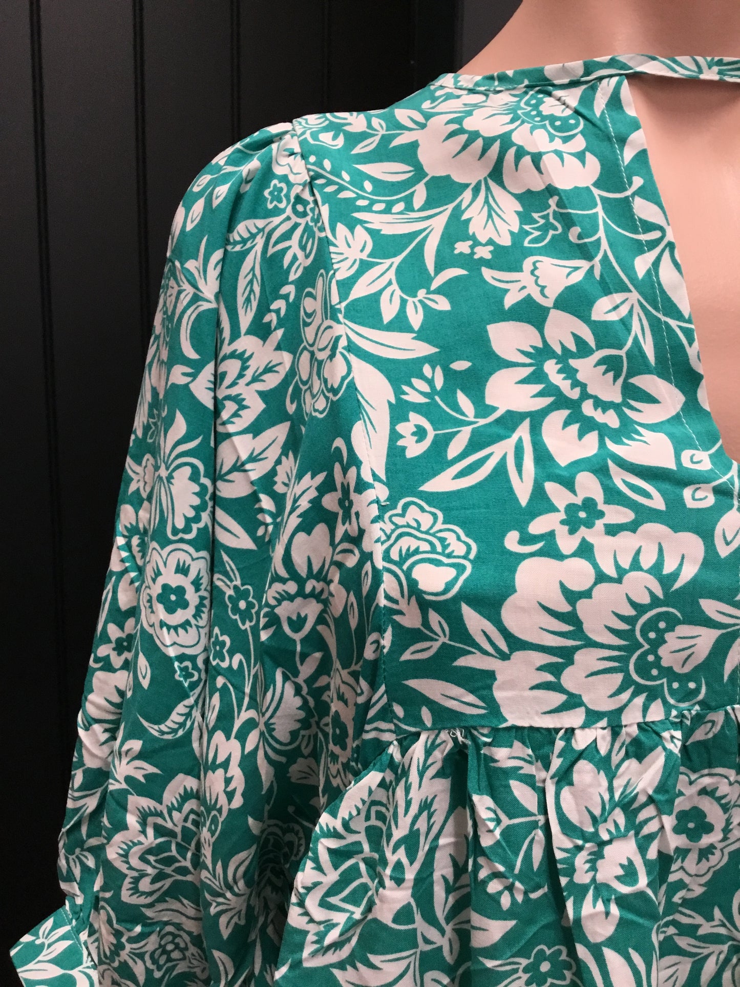 Spring Breeze Floral Dress Aqua