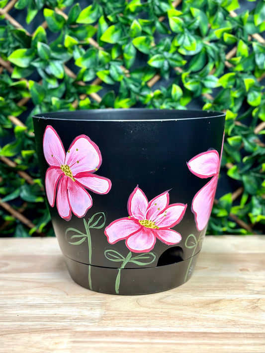 Deb Baker Art Pretty In Pink Pot