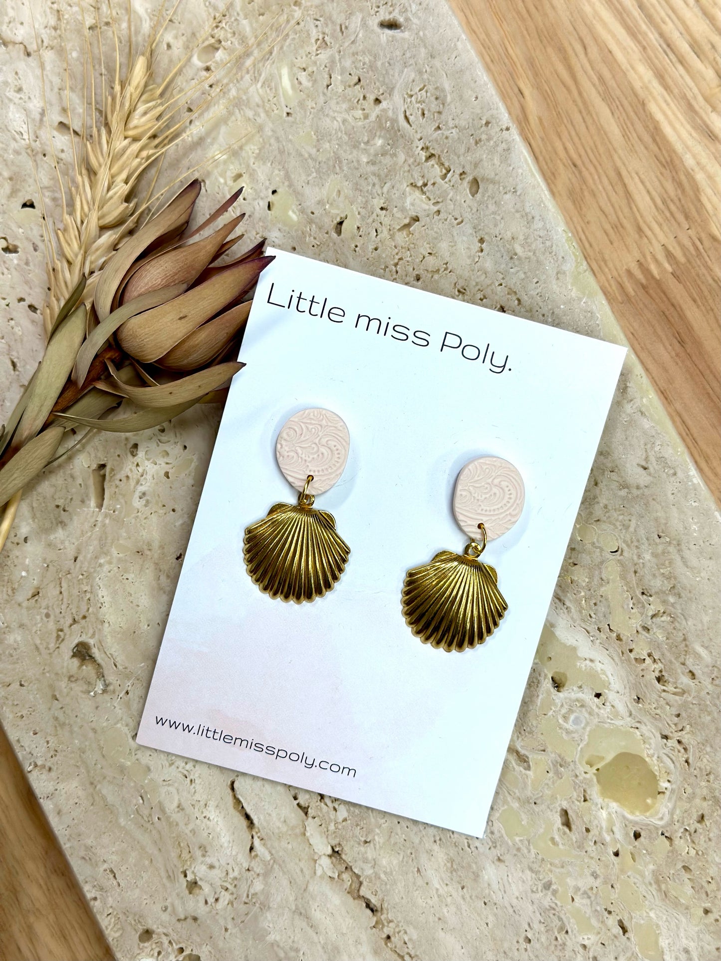 Golden Seashore Earrings