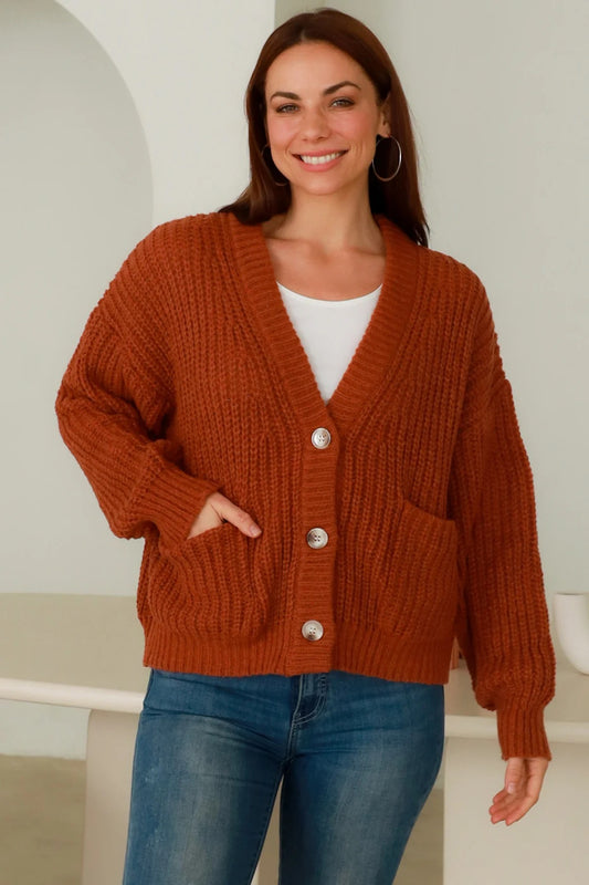 Rust Cardigan